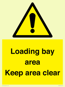 Loading bay area Keep area clear